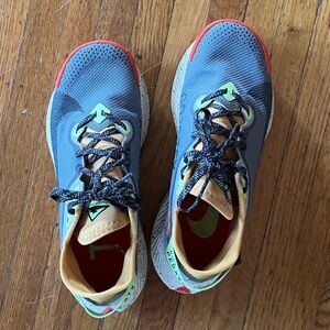 Nike Pegasus Trail 2 Goretex smoke gray buck tan six 8 running shoe